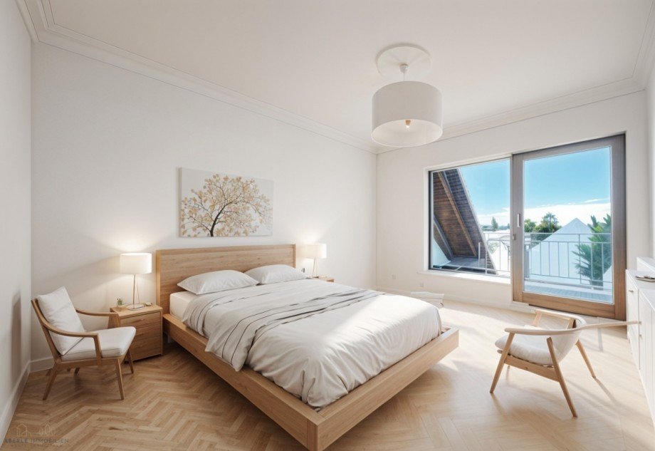 Schlafzimmer Visualisierung Etagenwohnung Plankstadt