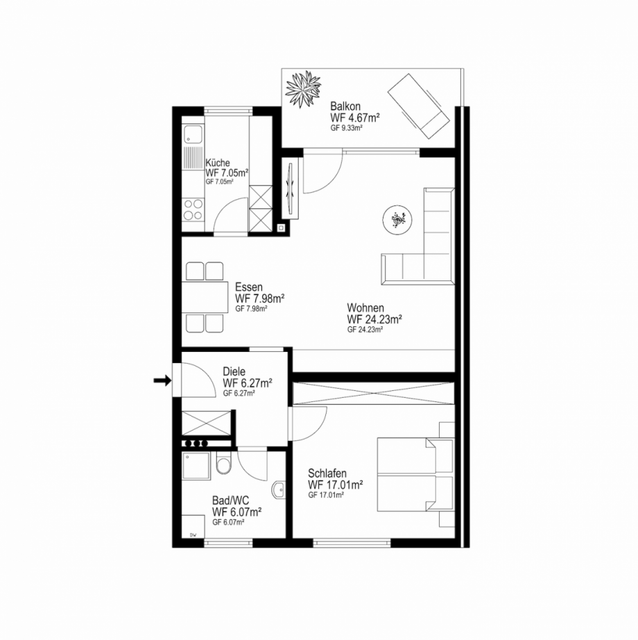 Grundriss Wohnung Bad Bergzabern