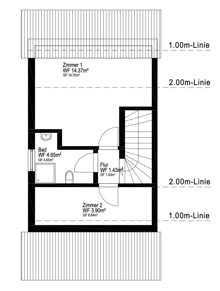Dachgeschoss Doppelhaush�lfte Schwetzingen