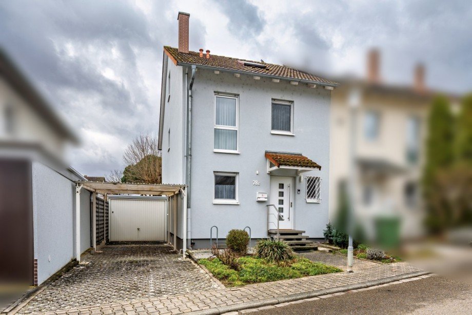 Ansicht Doppelhaush�lfte Schwetzingen