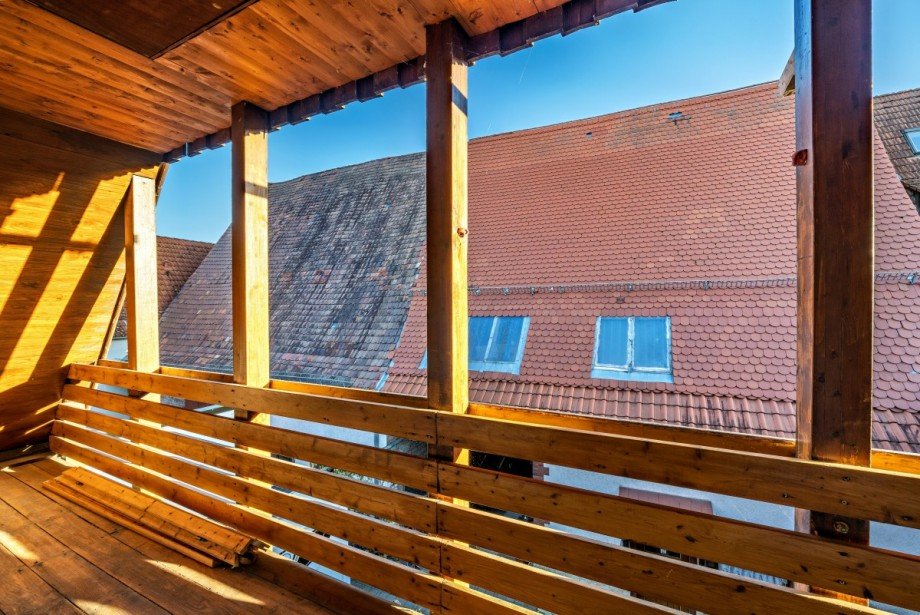 Balkon oben Maisonettewohnung Mannheim