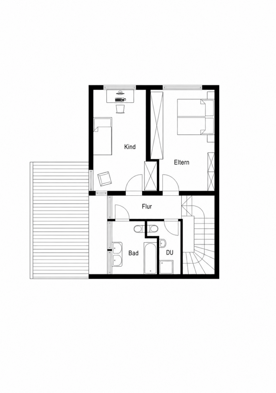 Grundriss-OG Maisonettewohnung Schwetzingen