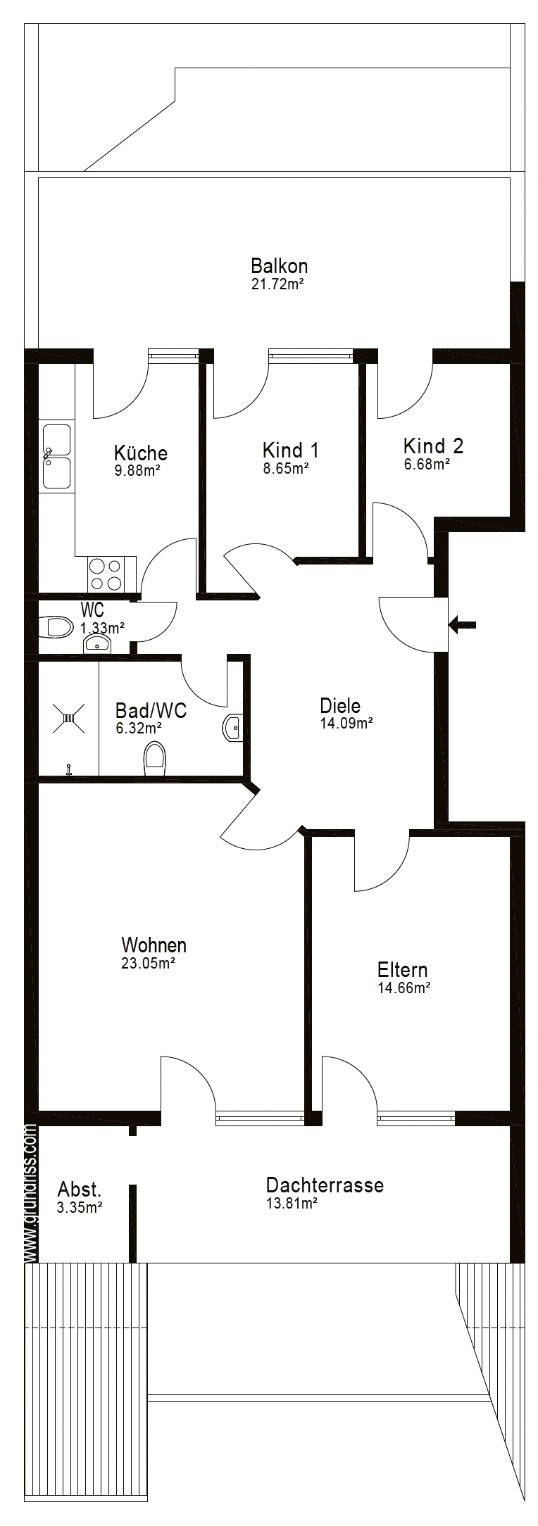 Grundriss Etagenwohnung Plankstadt