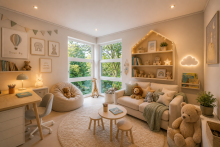 Kinderzimmer 1 Visualisierung Freistehendes Architekten-Einfamilienhaus - Ankommen, durchatmen, wohlf�hlen