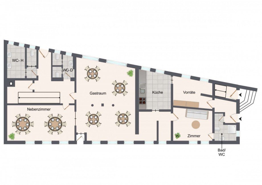 Erdgeschoss Haus Ilvesheim