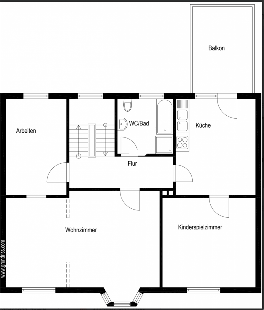 Grundriss-OG Zweifamilienhaus Hockenheim
