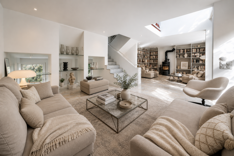 Wohnzimmer Visualisierung Einfamilienhaus Heidelberg