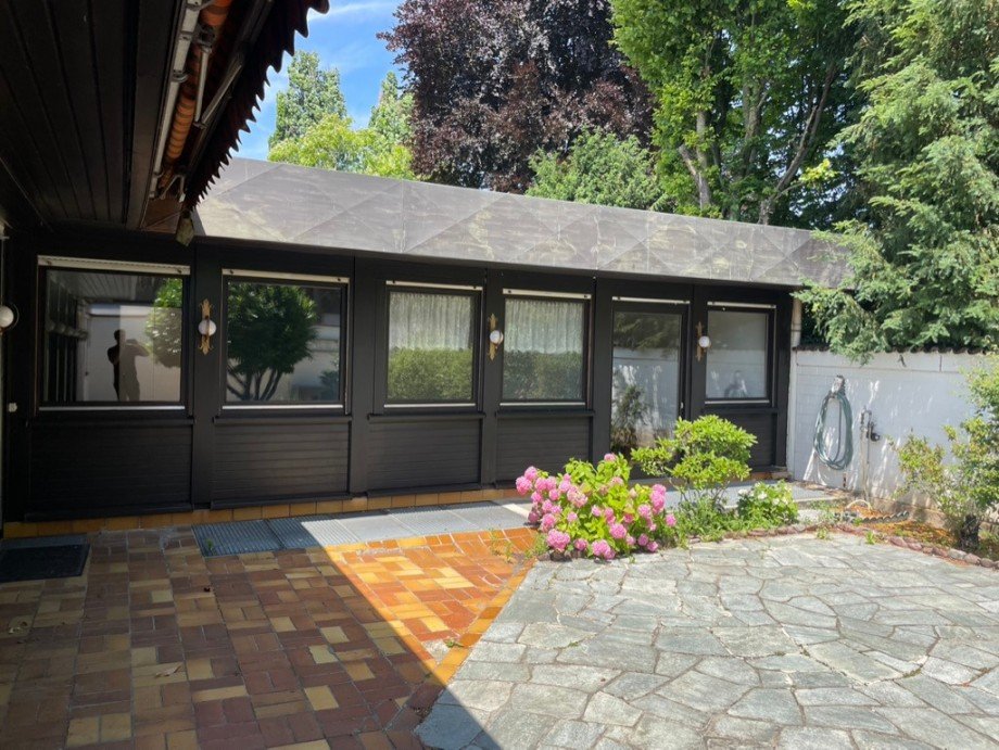 Ansicht Garten Bungalow Schwetzingen