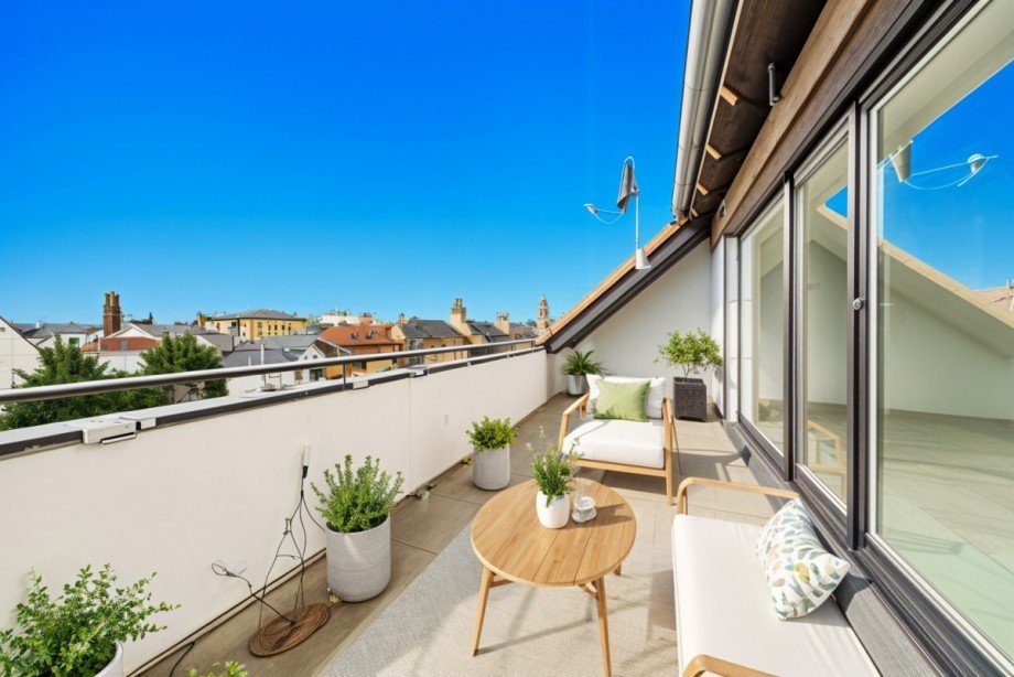 Dachterasse Visualisierung Dachgeschosswohnung Plankstadt