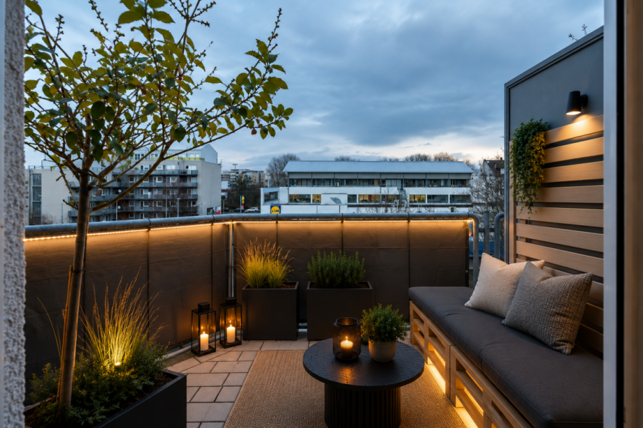 Balkon Visualisierung Dachgeschosswohnung Mannheim