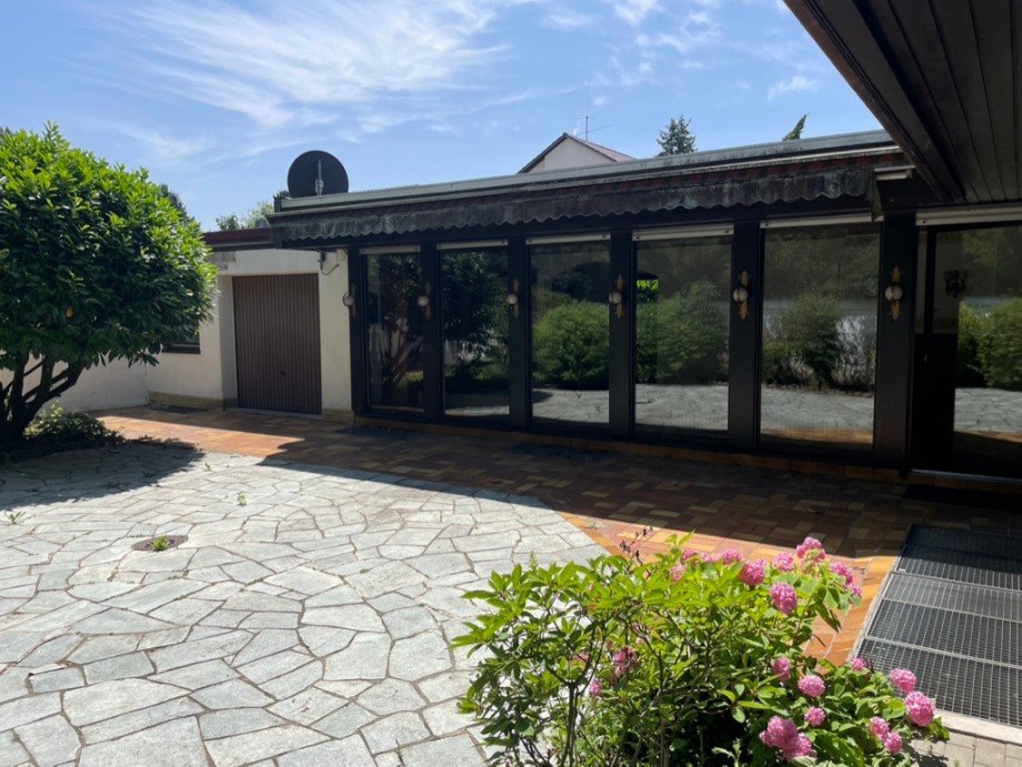 Ansicht Garten Bungalow Schwetzingen