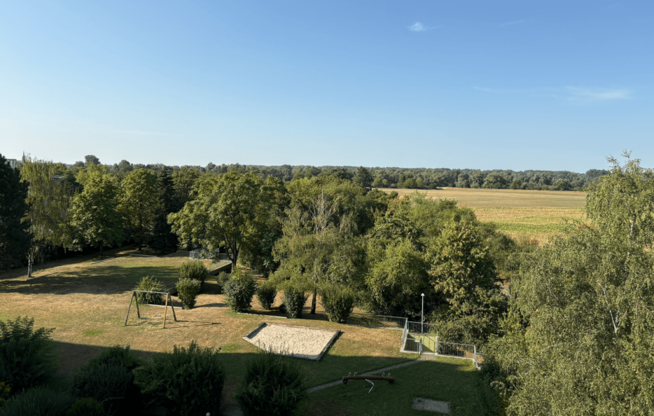 Blick von Loggia Etagenwohnung Br�hl