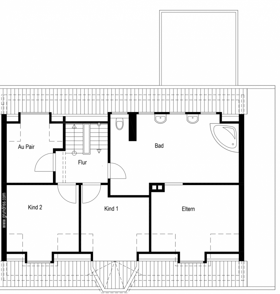 Grundriss-DG Zweifamilienhaus Hockenheim